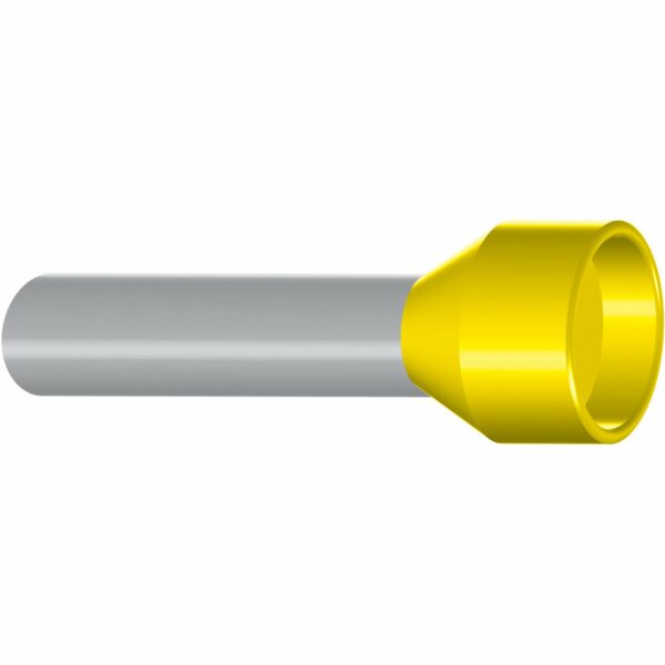 Hilpress Aderendhülsen isoliert Gelb 6 mm² x 20 mm 100 Stück
