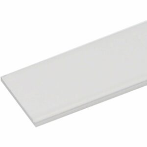 Arcansas Flachstange Aluminium Weiß lackiert 1.000 x 30 x 2 mm