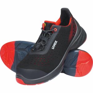 Uvex G2 Halbschuh S1 Schwarz-Rot Größe 41