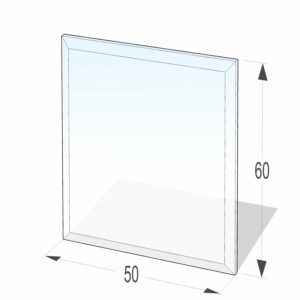 Lienbacher Funkenschutzplatte Glasbodenplatte Rechteck 6mm Stärke