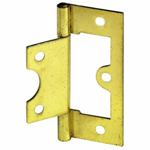 Hettich Lamellentürscharnier 75 mm x 32 mm Stahl vermessingt 2 Stück