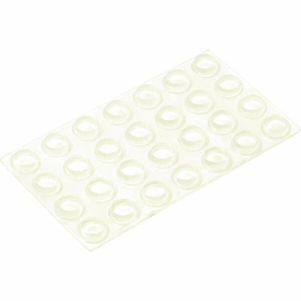 Universalpuffer Selbstklebend Ø 12 mm 28 Stück Transparent
