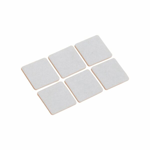 Filzgleiter Selbstklebend 32 mm x 32 mm 6 Stück Weiß