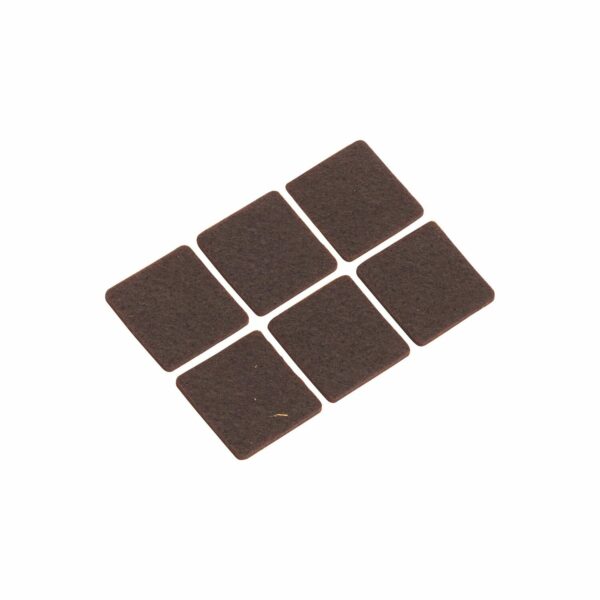 Filzgleiter Selbstklebend 32 mm x 32 mm 6 Stück Braun