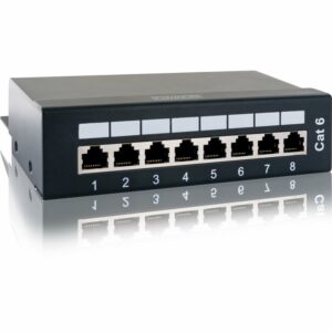 Schwaiger 8-Port CAT 6 Patchpanel für RJ45