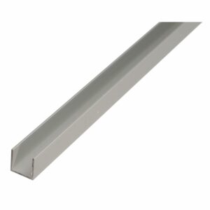 U-Profil Alu Elox. Silber 12 mm x 10 mm x 1.000 mm