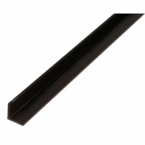 Winkelprofil gleichsch L-förmig Kunstst. Unbeh Schwarz 15 mm x 15 mm x 1.000 mm