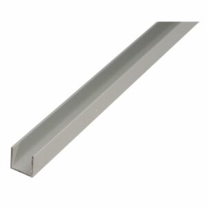 U-Profil Alu Elox. Silber 20 mm x 20 mm x 2.000 mm