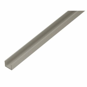 U-Profil Alu Elox. Silber 22 mm x 15 mm x 1.000 mm