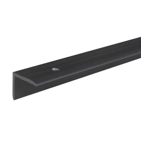 Treppenkantenprofil L-förmig Kunstst. Unbeh. Schwarz 25 mm x 20 mm x 1.000 mm