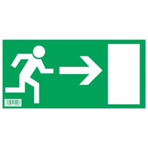 Signum Safety Signs Hinweisschild Fluchttür rechts 14