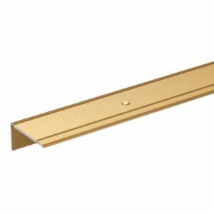 Treppenkantenprofil L-förmig Alu Elox. Gold 45 mm x 23 mm x 2.000 mm
