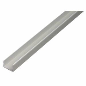 U-Profil Alu Elox. Silber 10 mm x 2.000 mm