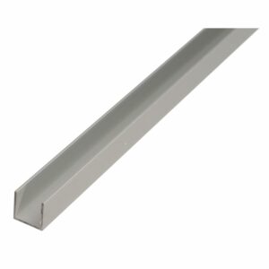 U-Profil Alu Elox. Silber 20 mm x 10 mm x 1.000 mm