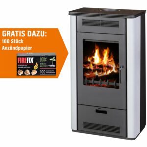 Firefix Kaminofen Etna Stahlgrau 7 kW EEK: A+