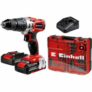 Einhell Akku-Schlagbohrschrauber TE-CD 18 mit 2 Lithium-Ionen-Akkus (2x2