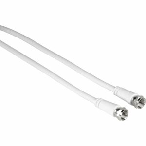 Hama Antennen-Kabel SAT-Anschlusskabel F-Stecker/F-Stecker 75 dB Weiß 10 m