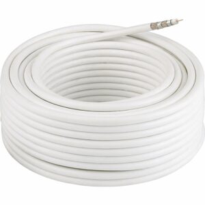 Hama Antennen-Kabel Koax Classic Line 120 dB Weiß 25 m