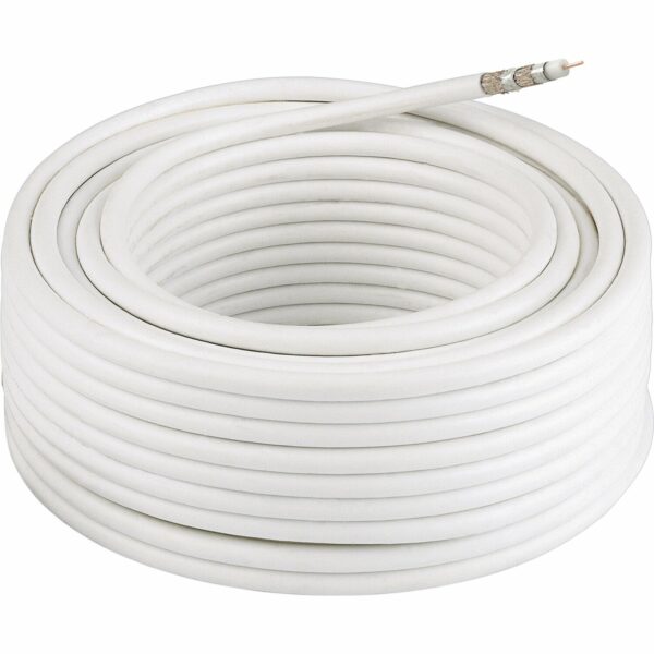 Hama Antennen-Kabel Koax Classic Line 120 dB Weiß 25 m