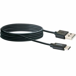 Schwaiger® P4U Sync und Ladekabel Kabeltyp USB C auf A Schwarz 2 m