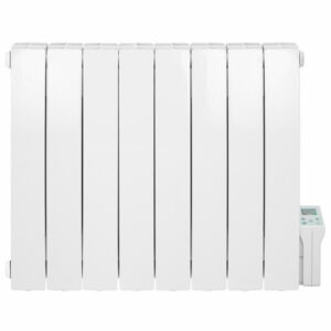 Ximax Elektrischer Heizkörper Kale gebogen Aluminium 57x64 cm 1500 Watt Weiß