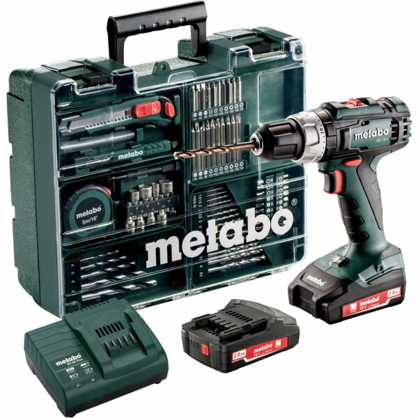 Metabo 18 V Akku-Bohrschrauber BS 18 L inkl. 2 Ah Akkus mit Koffer