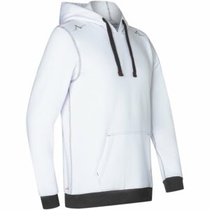 Kübler Pulse Handcraft Hoodie Weiß/Anthrazit Gr. S