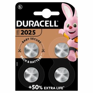 Duracell Lithium-Knopfzellen Specialty CR2025 4er-Pack