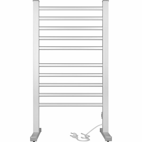 Elektrischer Handtuchwärmer Olpe 150W Silber 95x53 cm
