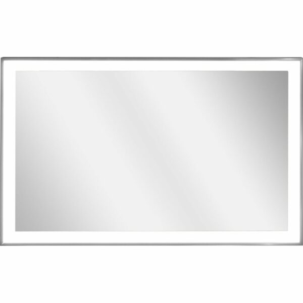Vasner Spiegel-Infrarotheizung Zipris S LED 900 W mit Licht und Titan-Rahmen