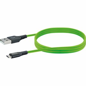 Micro USB Sync & Ladekabel Giftgrün 1