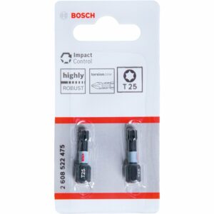 Bosch T25-Schrauberbits Impact Control 2-teilig