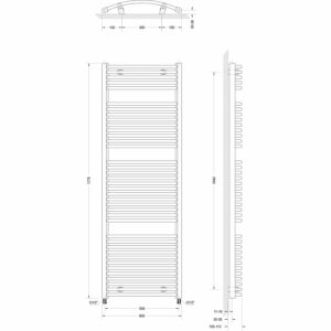 Schulte ExpressPlus Design-Heizkörper München Rund HxB 177