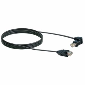 Schwaiger Netzwerkkabel F/UTP 360° RJ45 CAT 6 Schwarz 5 m