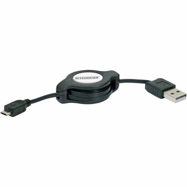 Schwaiger Anschlusskabel Micro USB 2.0 aufrollbar (ST > ST)