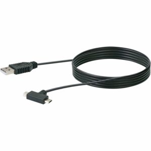 Schwaiger Anschlusskabel USB 2.0 (ST > ST + ST) Schwarz 1