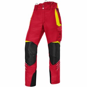 Kübler Workwear Schnittschutzhose Forest PSA 3 Rot/Warngelb Gr. XXL