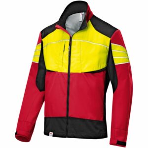 Kübler Workwear Softshelljacke Forest Ultrashell Rot/Warngelb Gr. M