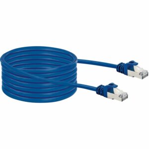 Schwaiger® CAT8 Netzwerkkabel (S/FTP) Blau 10 m