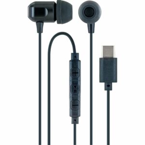 Schwaiger® In-Ear Kopfhörer mit Type USB C Schwarz
