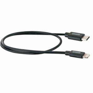 Schwaiger® Apple Lightning Sync und Ladekabel Schwarz 0