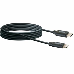 Schwaiger® Apple Lightning Sync und Ladekabel Schwarz 2 m