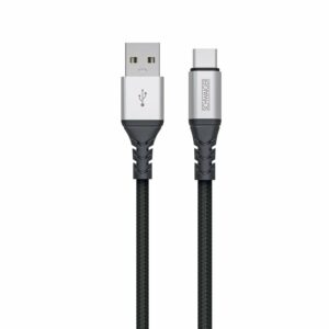 Schwaiger® Type C - A Sync und Ladekabel Unzerstörbar Schwarz 1