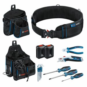 Bosch Professional Werkzeuggürtel mit Taschen & Handtools 6-teilig