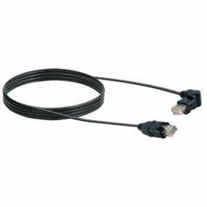 Schwaiger Netzwerkkabel F/UTP 360° RJ45 CAT 6 Schwarz 2 m