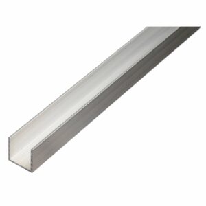 U-Profil Aluminium 6 mm x 6 mm x 1.000 mm