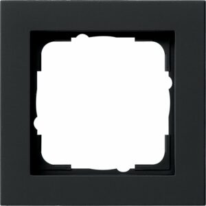 Gira Abdeckrahmen 1-Fach Serie E2 Schwarz Matt