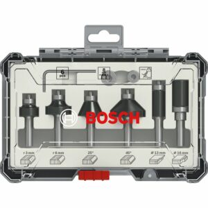 Bosch Rand- und Kantenfräser Set 8 mm Schaft 6-teilig