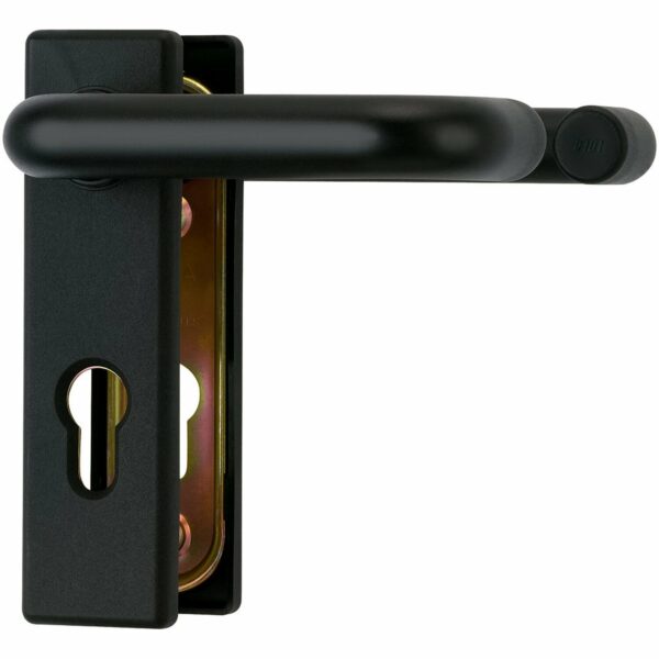 Abus Beschlag für Feuerschutztüren KFG Beidseitig Drücker 40 mm - 72 mm Schwarz