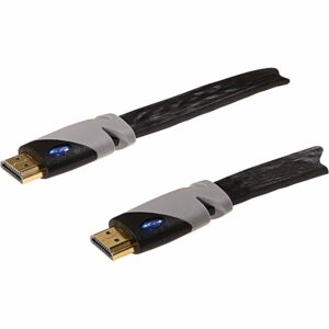 Schwaiger High-Speed HDMI-Flachkabel mit Ethernet Schwarz 3 m